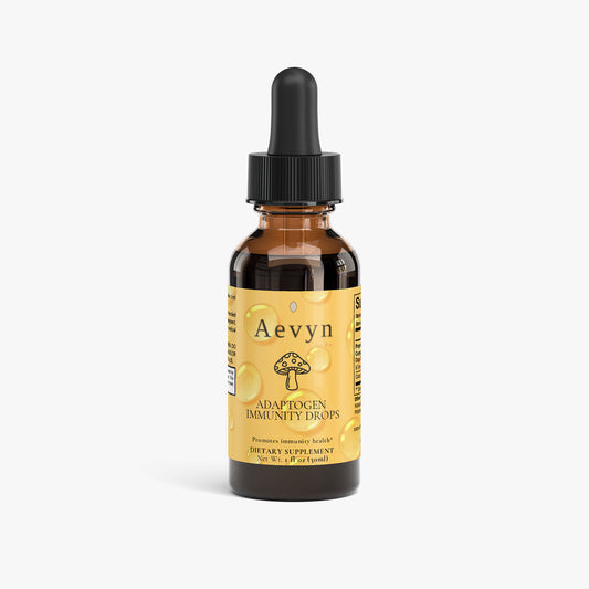 Aevyn adaptogen immunity drops bottle on a white background